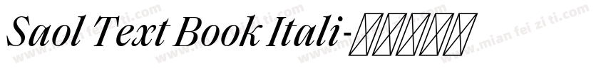 Saol Text Book Itali字体转换